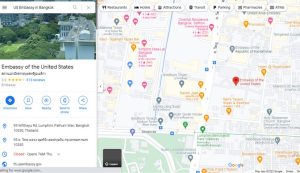 آدرس سفارت آمریکا در بانکوک
